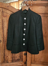 LAUREN RALPH LAUREN Size 8 Blazer Jacket Button Front LINEN Vintage Pit: 19" 