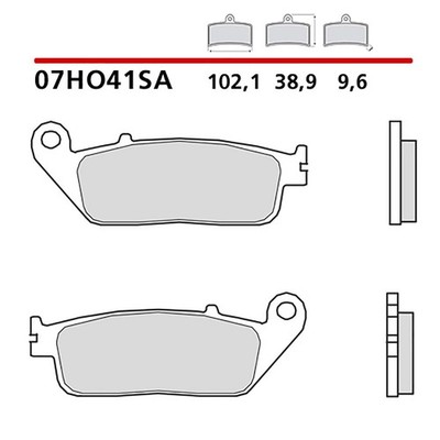 BREMBO FRONT BRAKE PAD KIT FOR HONDA VTX S 1300 03-07 COD. 07HO41SA