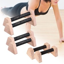2Pcs Push up Stands Home Fitness Equipment Wood Aerobics Floor Exercise for Men