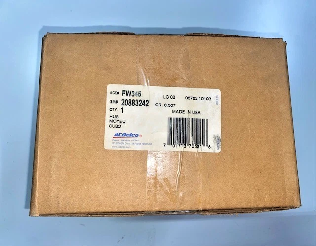 2007-2014 ПОДЛИННЫЙ GM ПЕРЕДНЕЕ КОЛЕСО СТУПИЦА И ПОДШИПНИК, НОВЫЙ OEM ДЕТАЛЬ, P/N 20883242 - Изображение 4 из 4