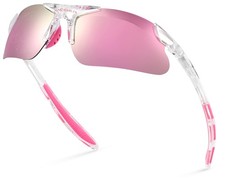 Kids Youth Polarized Sports Sunglasses for Boys Girls Baseball Softball Glass...