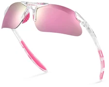 Kids Youth Polarized Sports Sunglasses for Boys Girls Baseball Softball Glass...