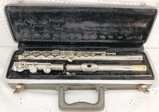 BUNDY SELMER NICKEL SILVER FLUTE WITH A SILVER PLATED FINISH 237137 FREE SHIP