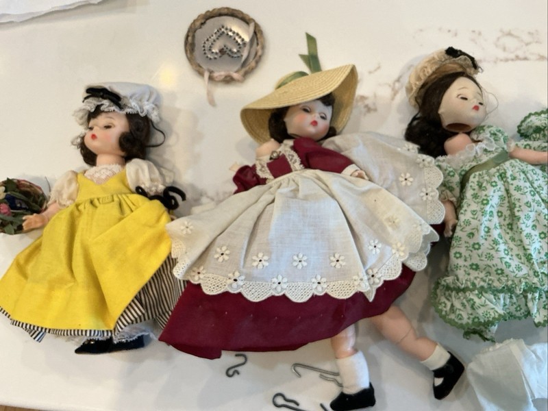 madame alexander dolls 3 dolls vintage - Scarlet,French, MARME, READ DESCRIPTION
