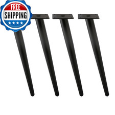 ALXEH Gamba Obliqua per Mobili 20 Pollici Inclinazione Conica Metallo Tavolino Gambe 4pz M