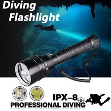 100000LM 3/5leds LED Diving Flashlight Scuba Dive Torch Professional Diver Light