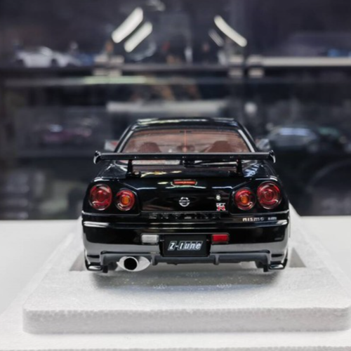 AUTOart 1/18 Nissan Nismo GT-R R34 Z-TUNE Diecast Car Model Silver Blue Black - Picture 52 of 60