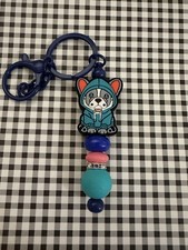 Dog In Raincoat Pet Adorable Keychain Handmade With Quality Beads Collect Them