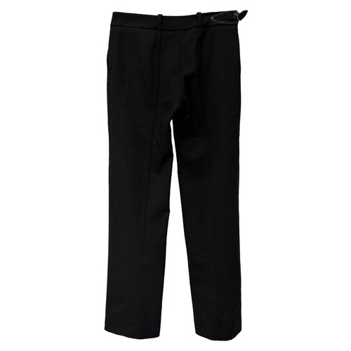 Alaia Straight-Leg Trousers In Wool Women Black Size 34