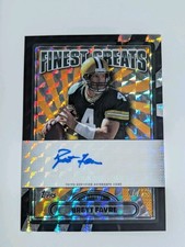 Brett Favre 2024 Topps Finest Black Geometric Refractor Auto 04/25 Jersey #