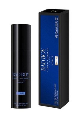 Bad Boy Cobalt Elixir Carolina Herrera 0.34 oz 10 ml Eau De Parfum Spray Nib