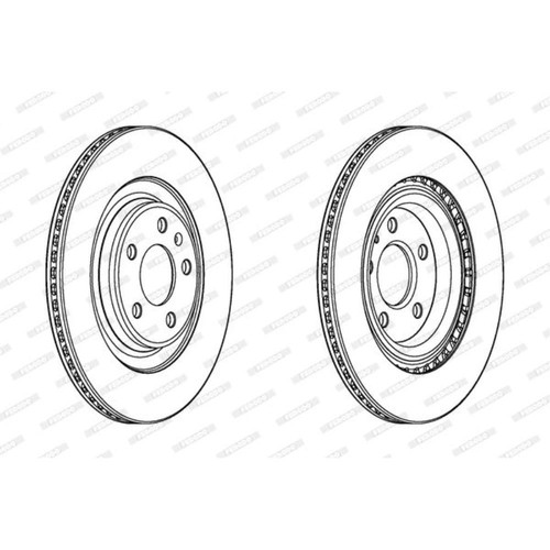 FERODO Set Bremsscheiben hinten belüftet + Bremsbeläge für VW Touareg Audi A4 - Bild 3 von 6