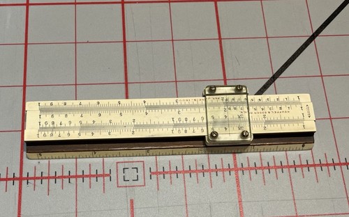 Vintage Keuffel & Esser Slide Ruler N4031 Patent 1900 K&E Antique ...