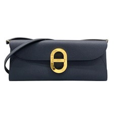 HERMES Chaine d'Ancre Too Go Blue Indigo Veau Epsom U Other Style Wallet