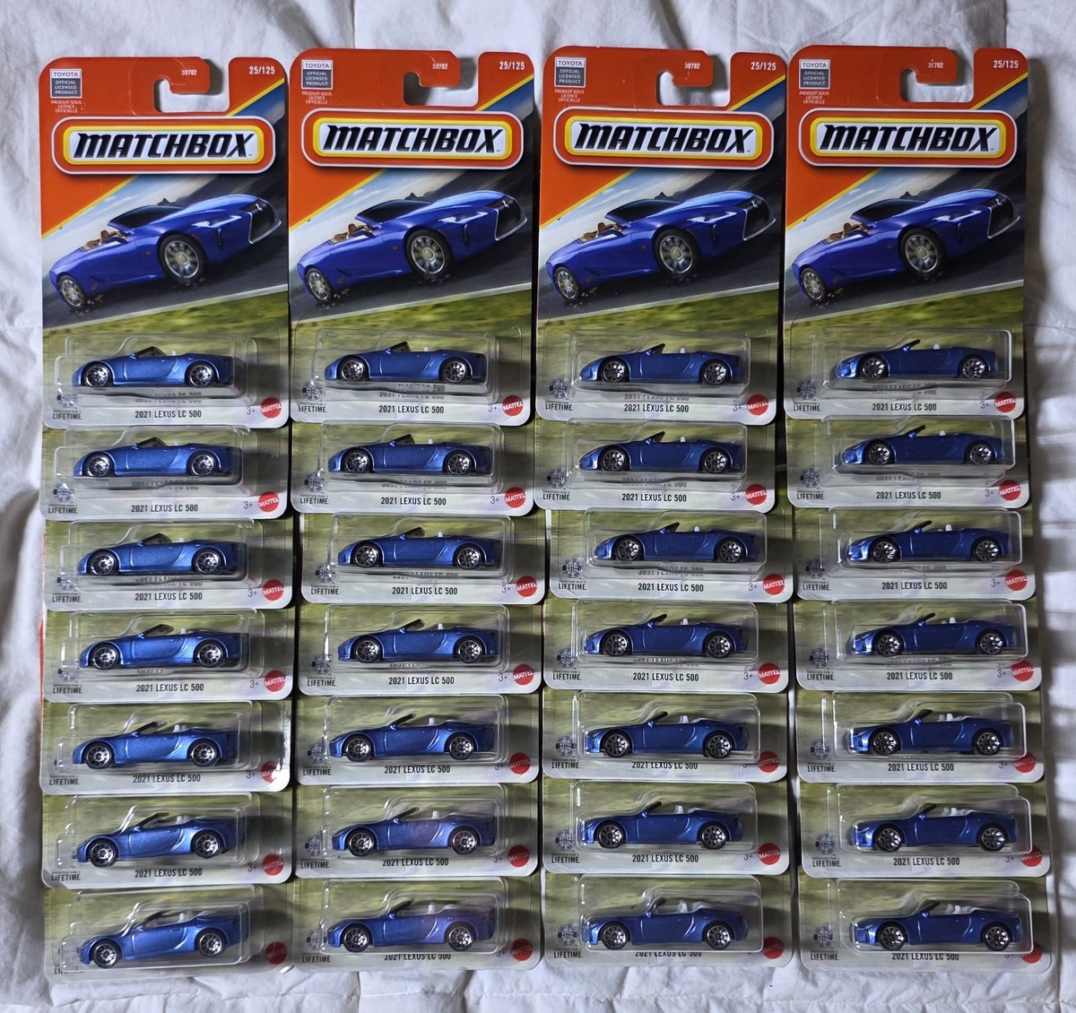 New 2026 Matchbox #25/125 Blue Metallic 2021 LEXUS LC 500