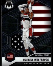 RUSSELL WESTBROOK 2020-21 PANINI MOSAIC NATIONAL PRIDE WASHINGTON WIZARDS #253