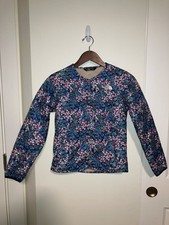 The North Face Girls Snap-Front Floral Jacket Sherpa Lining