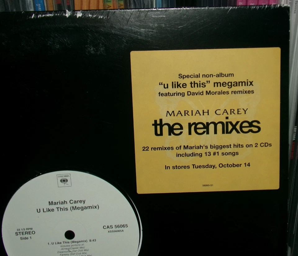 MARIAH CAREY U LIKE THIS MEGAMIX 12"PROMO RECORD HONEY DREAMLOVER FANTASY MY ALL - Image 3 of 4
