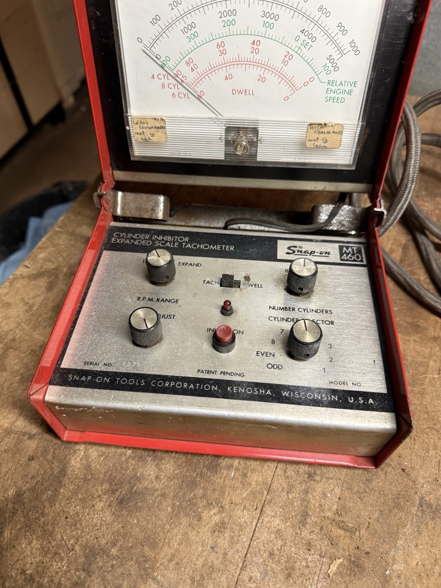 Snap-on MT460 Cylinder Shorting Expanded Scale Tachometer
