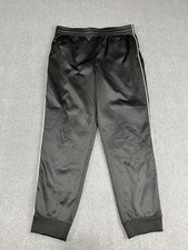 Lands' End Boys Black Athletic Joggers Elastic Waist Size L 14H-16H