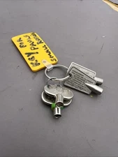 4x Vintage National Cabinet Lock KEY Chest Freezer Refrigerator Barrel Type