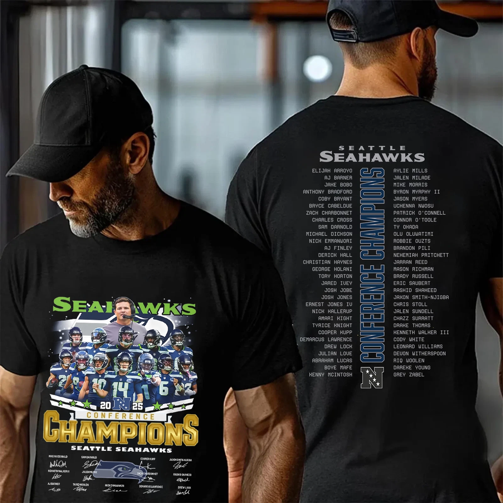 Seattle Seahawks 2025 Championship 2Sided TShirt