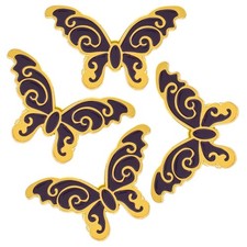 4 Pcs Binder Paper Clips for Hanging Photos Bow Butterflies Paperclip