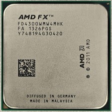 AMD FX-4300 FD4300WMW4MHK Quad-Core 3.8GHz-4.0GHz AM3 Processor 4C CPU Tested