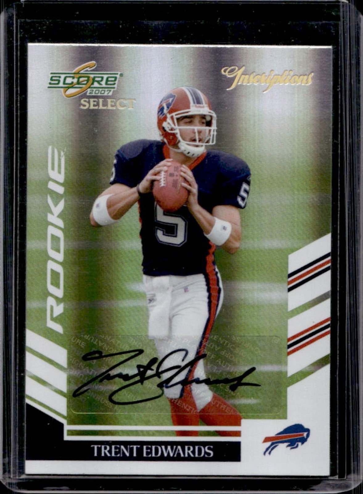 Trent Edwards Score Select #375 Inscriptions Autograph