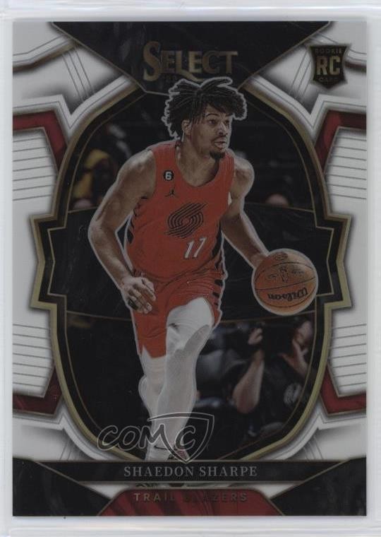 2022-23 Panini Select Concourse White Prizm 139/149 Shaedon Sharpe #71 3hd