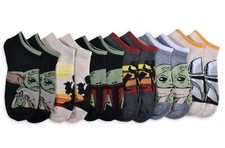 Star Wars Mandalorian Boys Low Cut Socks Sz L Shoe 3-9      NWT
