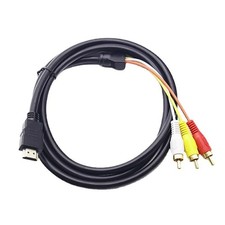 1.5m HDMI Male to 3 RCA Video Audio Converter Component AV Adapter Cable UK