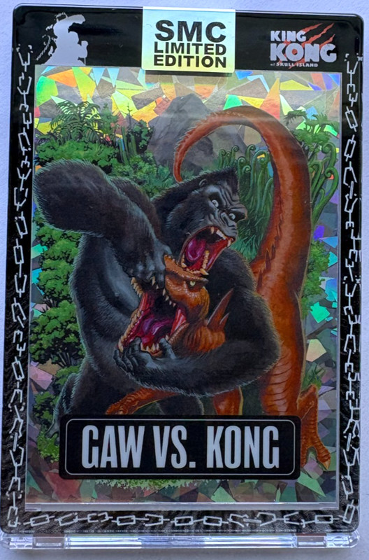 2026 SATURDAY MORNING CARDS KING KONG SKULL ISLAND GAW VS KONG ICE CARD /50