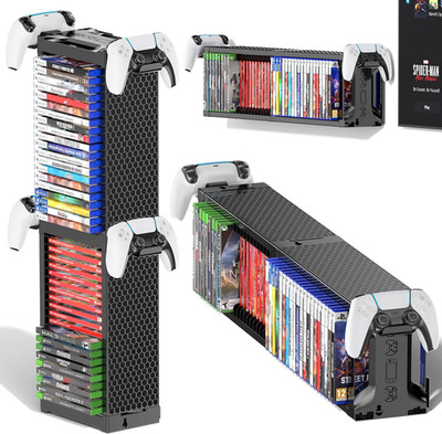 Video Game Disc Rack Tower Storage Holder Stand Universal for PS5/PS4/ XBOX One/