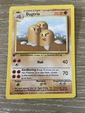 Dugtrio 19/102 1st Edition Base Set NM DUTCH Pokémon Free Ship