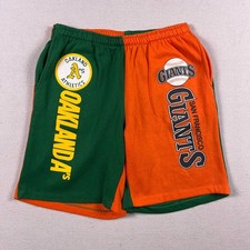 1989 World Series San Francisco Giants Oakland Athletics Sweat Shorts Mens Large