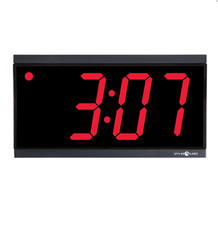 Pyramid SED4R4LDRB PoE Network Synchronized LED Digital Clock 4" Red NEW