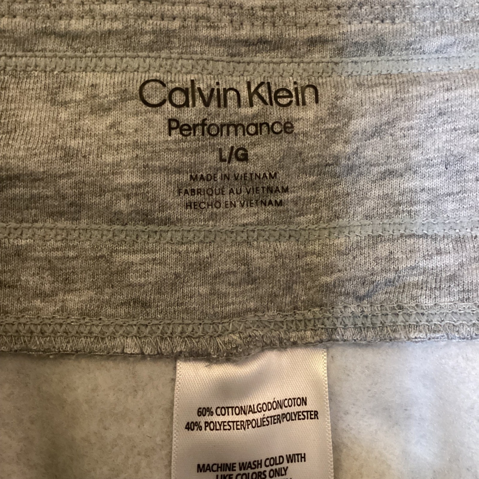 Calvin Klein Performance Gray Logo Jogger Sweatpants Women L/G thumbnail 10