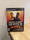 Justice League Heroes PS2 2006 Superhero Manual Included