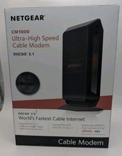 Netgear CM1000-100NAR Docsis 3.1 Ultra-high Speed Cable Modem Black