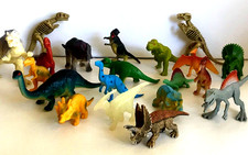Mini Dinosaur Lot of Various Types of 20 Toy Dinosaurs 1  to 3  Tall