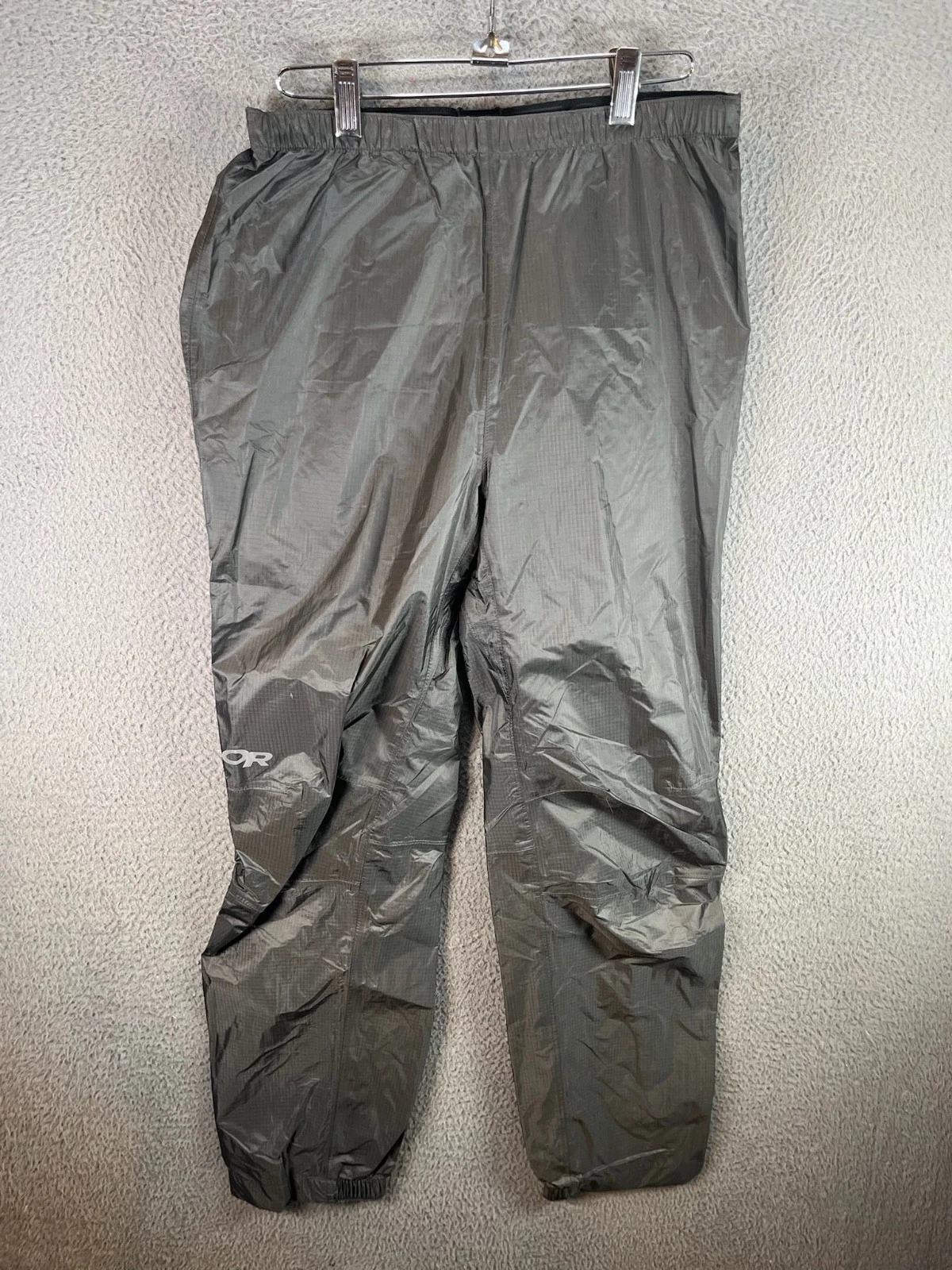 Outdoor Research Pants Men Small Gray Rain Shell Waterproof Hiking Pertex Shield