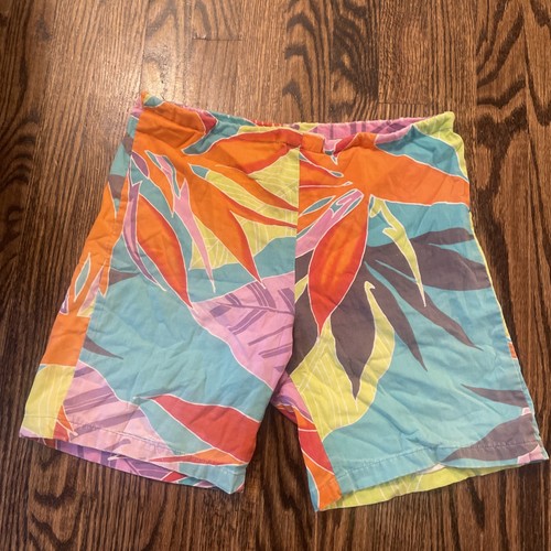 Vintage 80er Jahre Original Jams Shorts. Gr. XS Hawaii Tropical Kordelzug - Bild 6 von 12