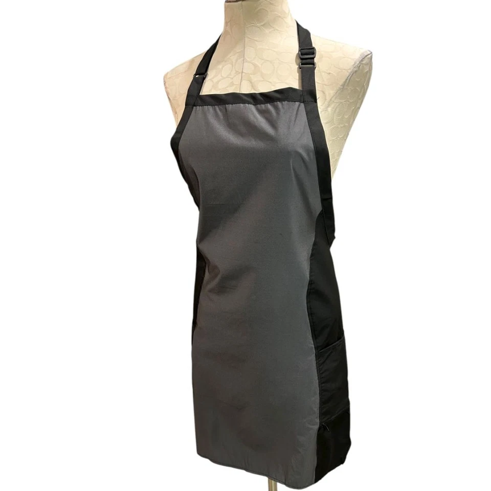 Betty Dain Hair Stylist Apron Bleachproof Black Gray Hourglass - Image 2 of 4