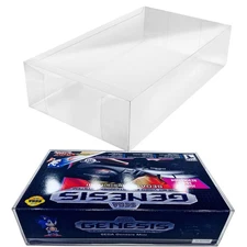1 Clear Box Protector for SEGA GENESIS MINI Console Clear Display Case Classic