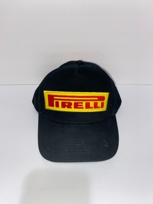 Pirelli Tires Formula 1 F1 Racing Logo Hat Cap Black Gold Adjustable