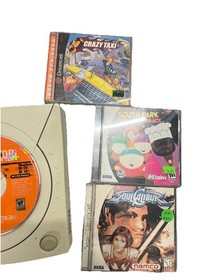Sega Dreamcast Console 2 Controllers 5 Games Soul Caliber Crazy Taxi