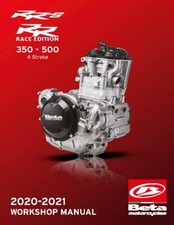 2020 2021 BETA 350 RR MANUALE OFFICINA RIPARAZIONE MOTORE - LINGUA INGLESE