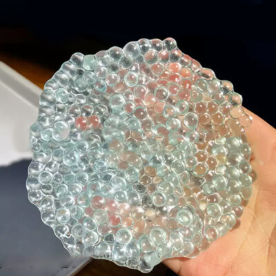 Creative Transparent Crystal Glass Beads Balls Stress Relieving Toys GF  UK