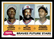 1981 Topps #192 Braves Future Stars (Harper / Miller / Ramirez) Rookie Card
